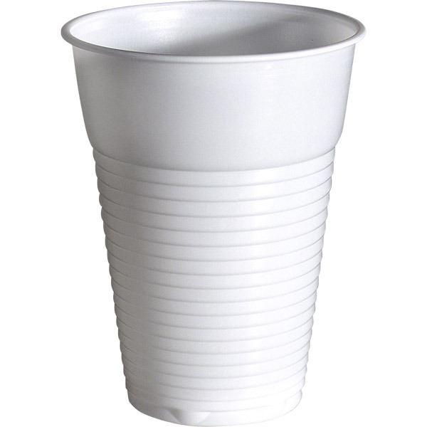 Duni disposable cup 21cl white - pack of 100