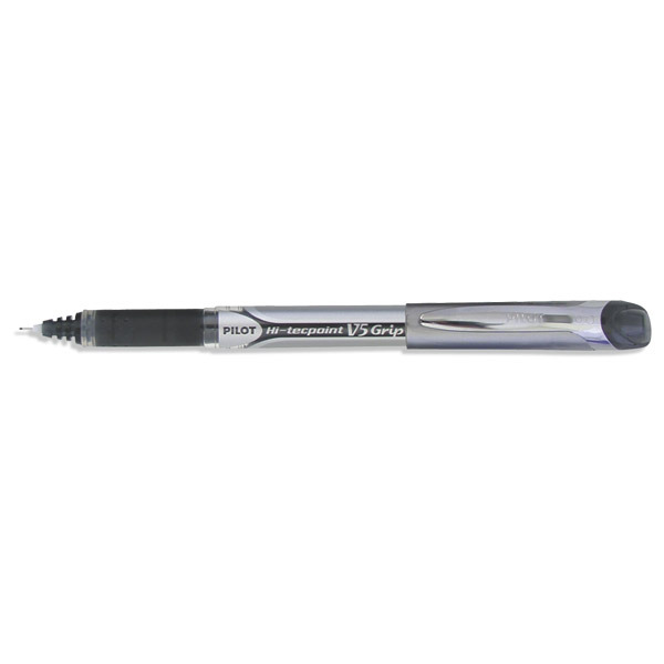 Pilot Hi-tecpoint V5 roller needle point with cap and grip 0,5mm black