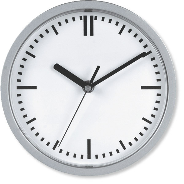 Horloge Unilux attraction - magnétique - silencieuse - Ø 19,5 cm - grise