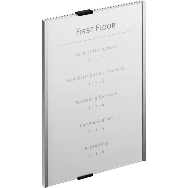 Plaque de porte Durable Info Sign - A4 - aluminium