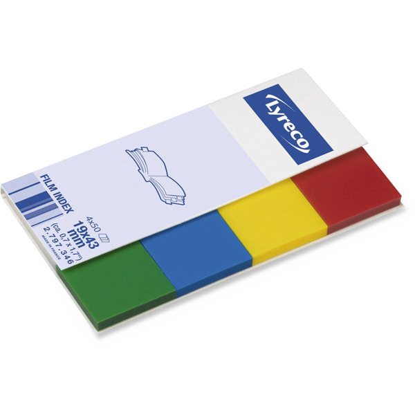 Dispensador 200 marcadores film 4 colores (50 por color) Dimensiones 19x43mm