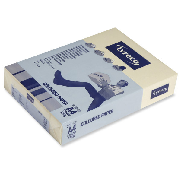 Lyreco Card A4 160Gsm Cream - Pack Of 250 Sheets