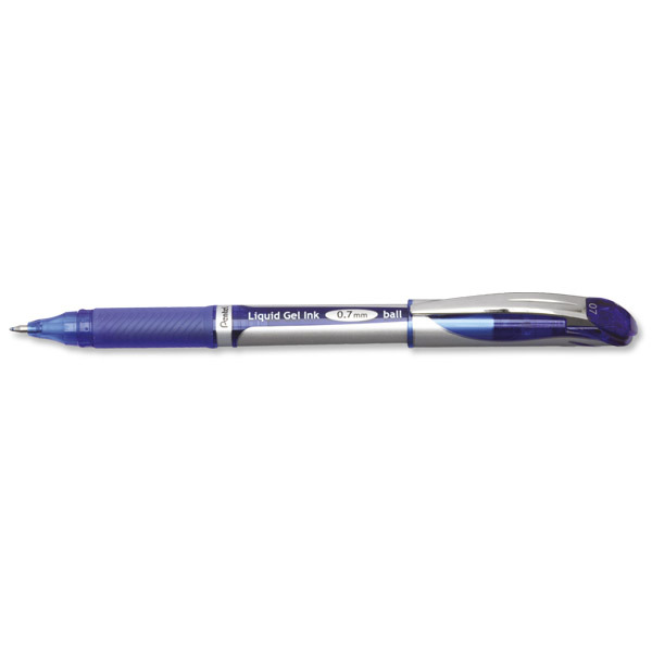 Pentel Energel XM Liquid gel roller with cap 0,7mm blue