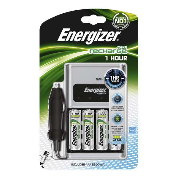 Energizer chargeur pile rapide en 1 heure - 4xAA/AAA