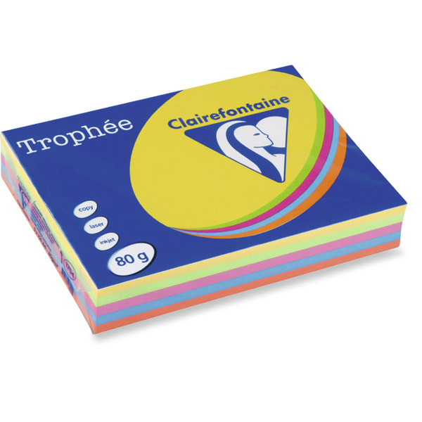 Trophée színes papír, vegyes intenzív színek, A4, 80 g/m², 500 ív/csomag
