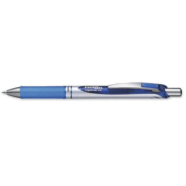 Pentel Energel Bl77 Retractable Gel Pen 0.7mm Blu