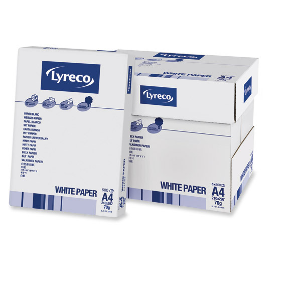 LYRECO PAPER A4 70GR WHITE  - REAM OF 500 SHEETS