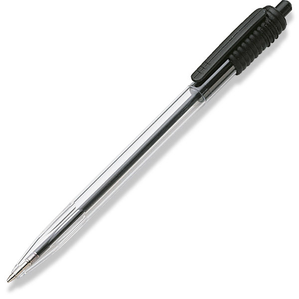 Wiz retractable ballpoint pen medium black