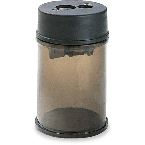 PENCIL SHARPENER - PLASTIC WITH DOUBLE HOLE