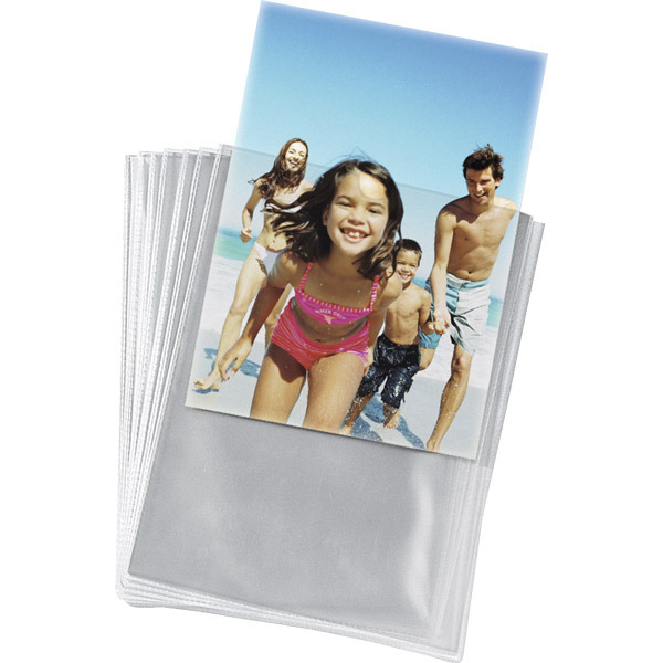 Lyreco Budget card holders U-shape PP A5 (14,8x21 cm) transparent - pack of 25