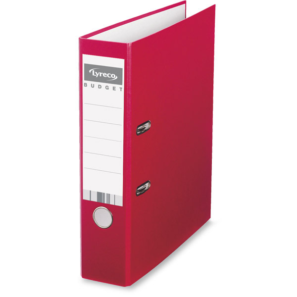 Lyreco Budget Polypropylene Red A4 Upright Lever Arch File