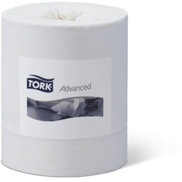 Caixa de 6 rolos de toalhas TORK papel virgem/reciclado 2 camadas 160 m branco