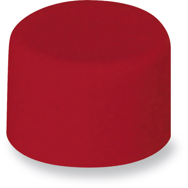 Lyreco round magnets 10mm red - box of 20