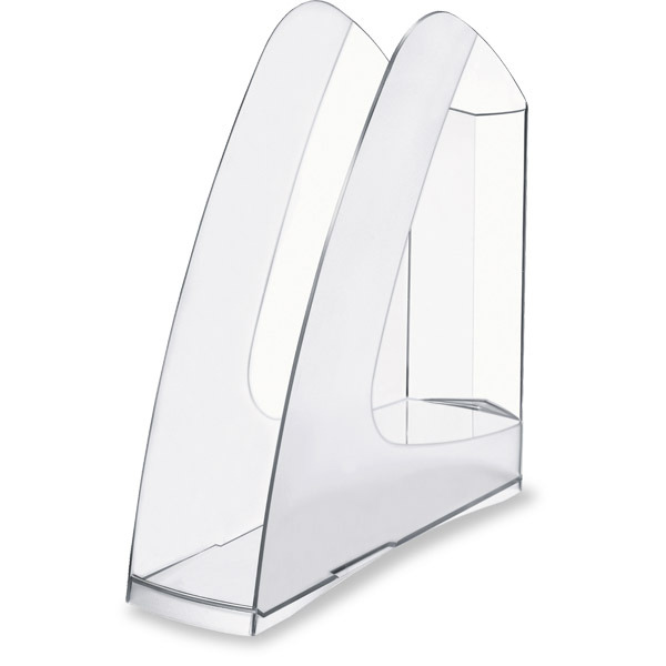 Porte-revues Lyreco - dos 7,5 cm - transparent
