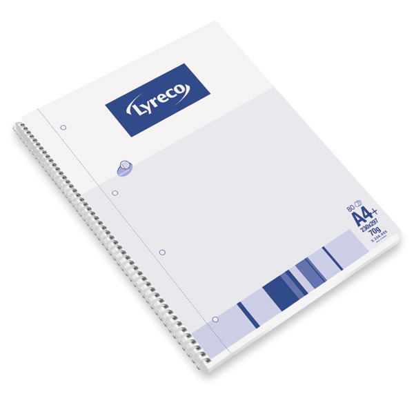 Lyreco Notebook A4 80 Sheets 70 Gsm Ruled Double Wire - Pack Of 5