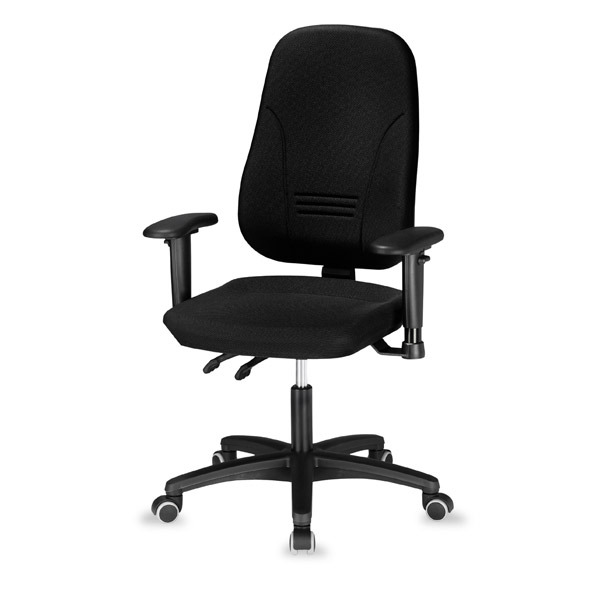INTERSTUHL YOUNICO 1451 PERMANENT CONTACT CHAIR HIGH BACK BLACK