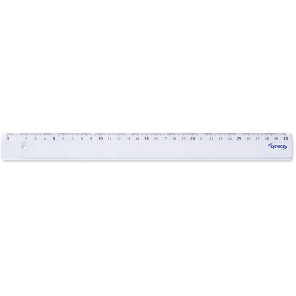 Ruler plastic 30cm lyreco Budget