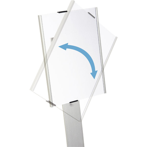 DURABLE INFO SIGN STAND FOR A4 ALUMINIUM