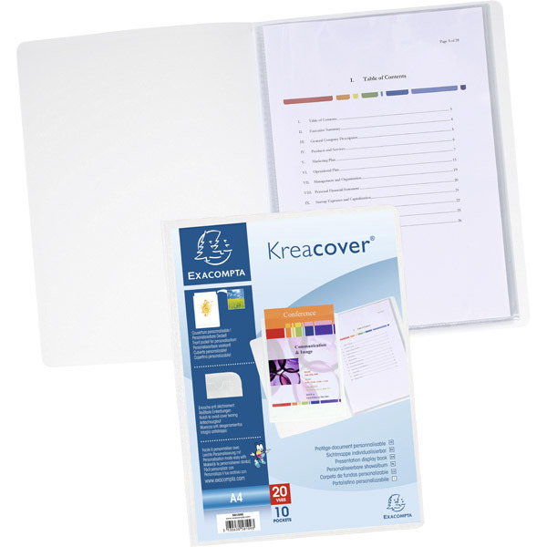 Krea Cover 58109 Display Book 10 Pock White