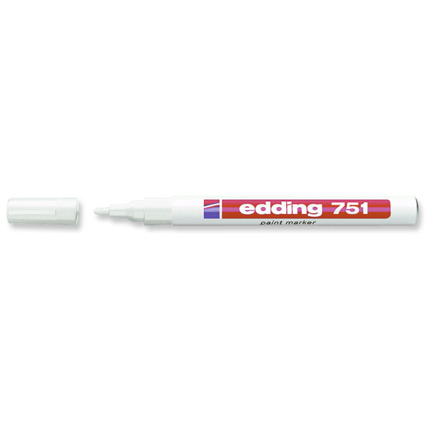 Edding 751 paint marker ronde punt 1-2mm wit