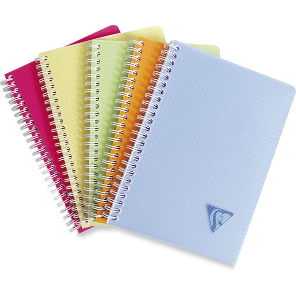 CLAIREFONTAINE LINICOLOR NOTEBOOK A5 SQUARED 5X5 90 SHEETS