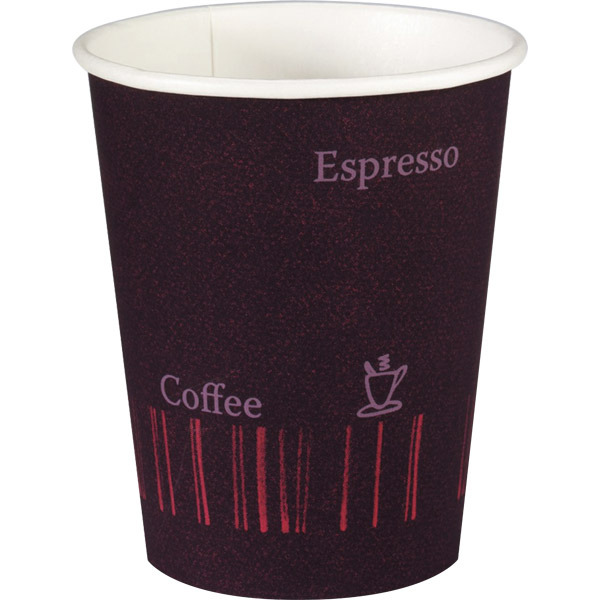 Gobelet simple paroi Espresso - PLA - 12 cl - imprimé - paquet de 80