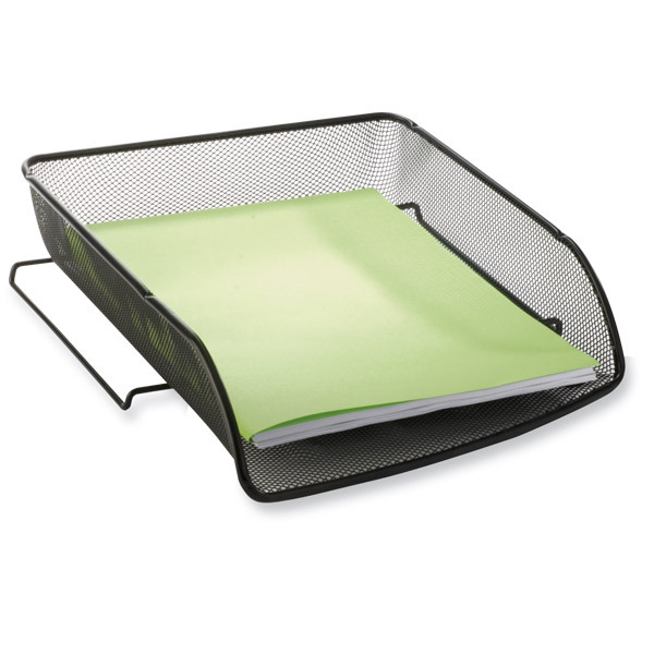 Alba Mesh letter tray black