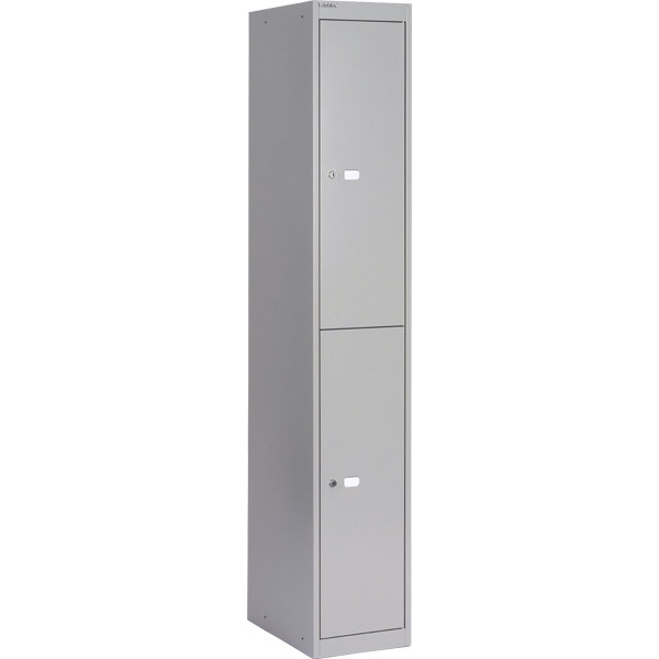 Armoire pour vestiaire Bisley, 2 ligne gris