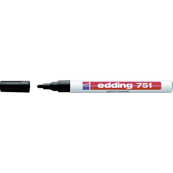 Edding 751 Bullet Tip Black Paint Marker