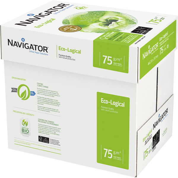 Navigator Ecological ecologisch papier A3 75g - 1 doos = 5 pakken van 500 vellen