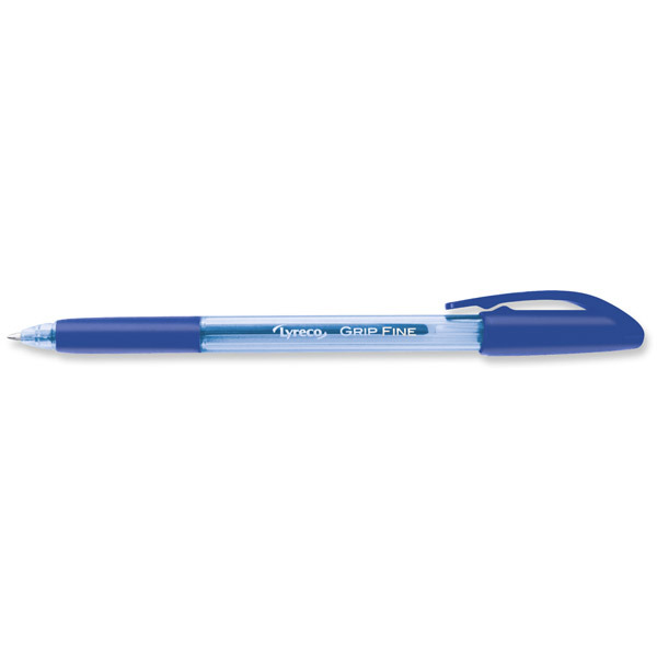 LYRECO STICK BALL PEN WITH GRIP 0.5 BLUE