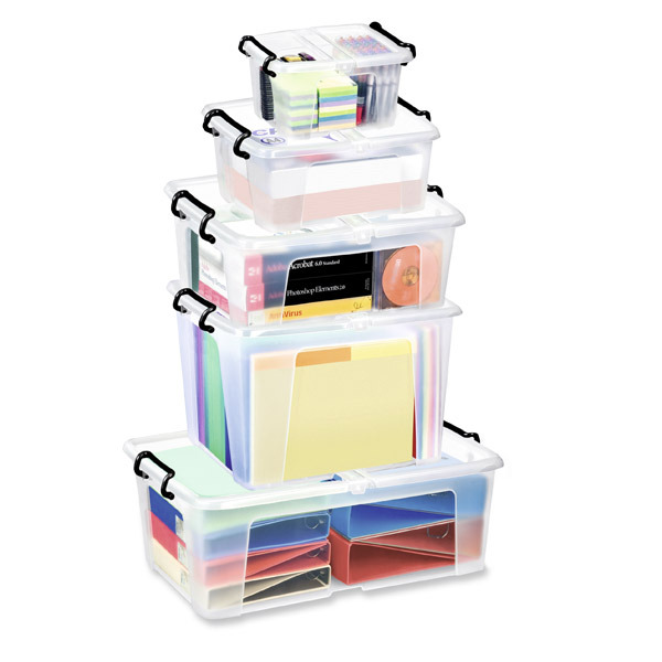40L SMART STOREMASTER BOX AND LID CLEAR