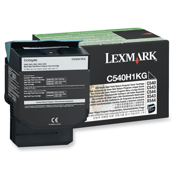 LEXMARK C540H1KG TONER C540/X543 2.5K BLACK