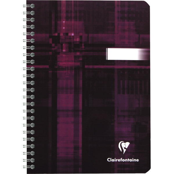 CAHIER CLAIREFONTAINE METRIC SPIRALE A5 180 PAGES - LIGNÉ 8MM