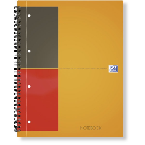 BLOCCO A SPIRALE NOTEBOOK INTERNATIONAL A RIGHE 80 G/MQ F.TO A4+