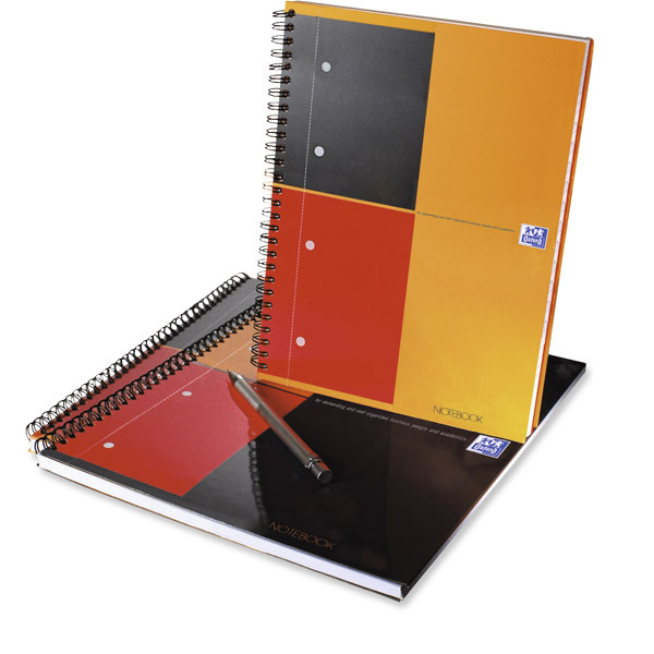 RELIURE INTEGRALE NOTEBOOK A4+ 80G 160 PAGES PERFOREES LIGNE 6 MM