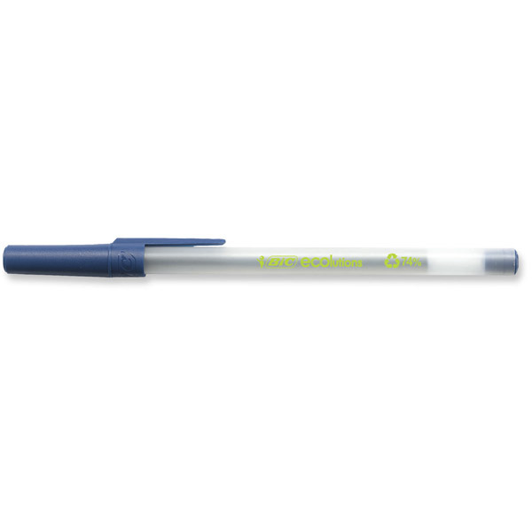 Bic Ecolutions stylo à bille avec capuchon bleu