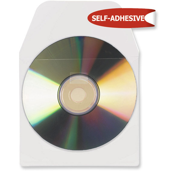 3L auto-adhesive media CD-holders - pack of 10