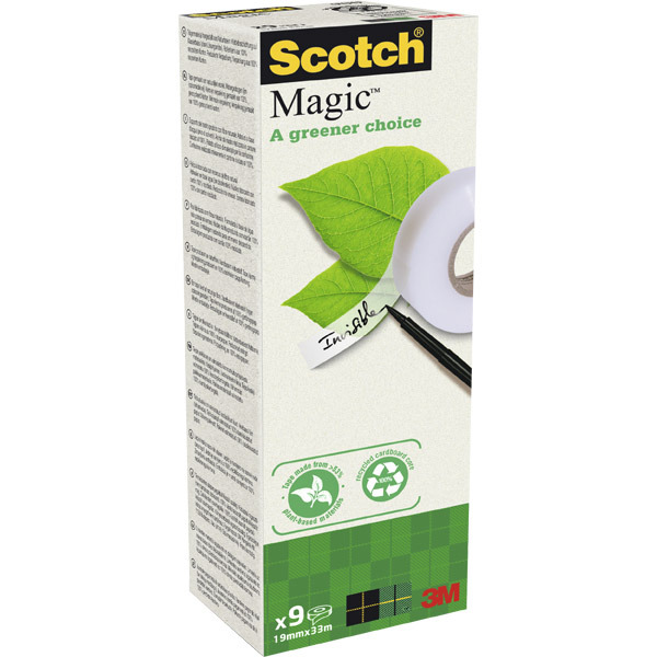 Scotch Magic 900 teippi eko 19mm x 33m, 1 kpl=9 rullaa
