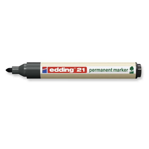 Edding 21 Ecoline Permanent Marker Bullet Tip Black