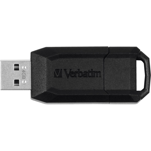 VERBATIM EXECUTIVE SECURE USB FLASH DRIVE BLACK 4GB