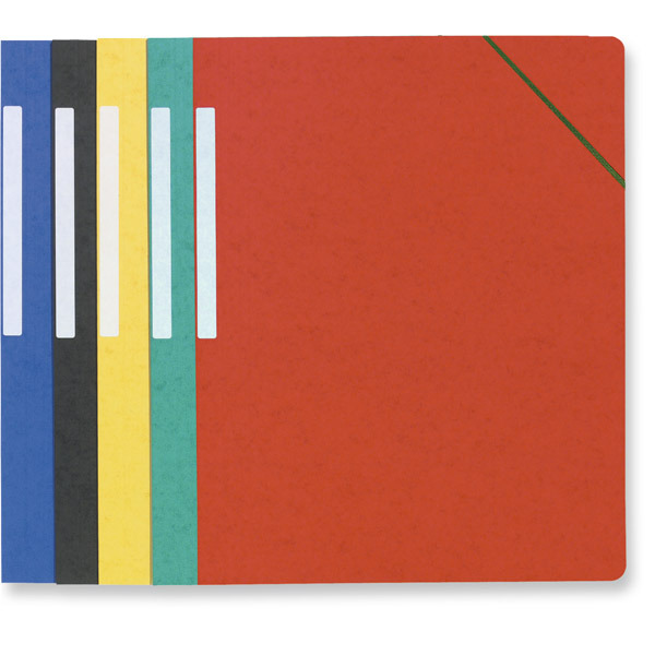Chemise simple à élastiques Lyreco - carte lustrée - coloris assortis - par 25
