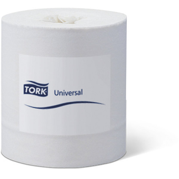 Caixa de 6 rolos de toalhas TORK papel reciclado 2 camadas 160 m branco