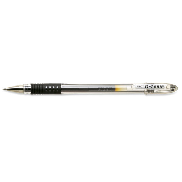 Pilot G1 Grip Gel Ink Roller Ball Black Pens 0.3mm Line Width - Box of 12