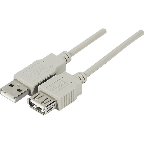 Cabo USB extensão tipo A-M/A-H de 2 metros