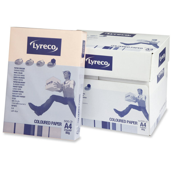 Lyreco Paper A4 80 gsm Salmon - Ream of 500 Sheets