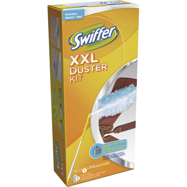 Kit de nettoyage Swiffer Duster XXL - poignée téléscopique + 2 plumeaux