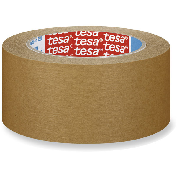 Cinta de embalar papel Kraft marrón, ruidoso, TESA de 50 mm x 50m