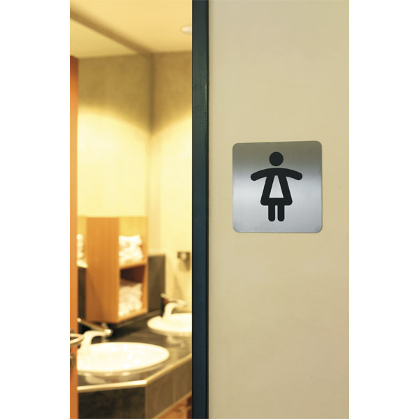 DURABLE WC WOMEN PICTO SQUARE SIGN 150 X 150MM