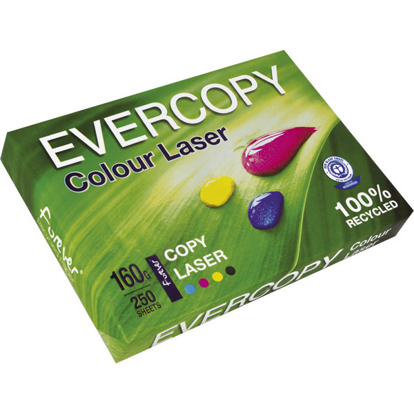 Evercopy Colour Laser gerecycleerd papier A4 160g - pak van 250 vellen